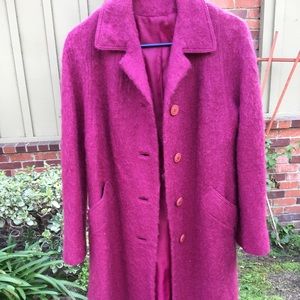 Vintage Rasberry Coat